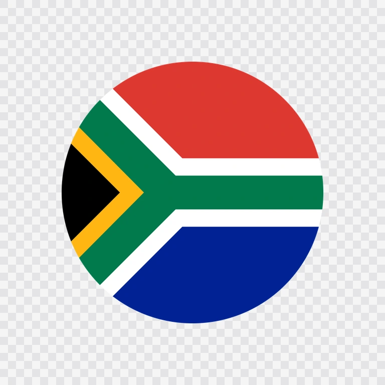 South Africa circle flag icon