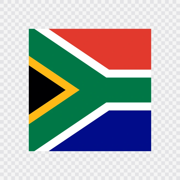 South Africa square flag icon