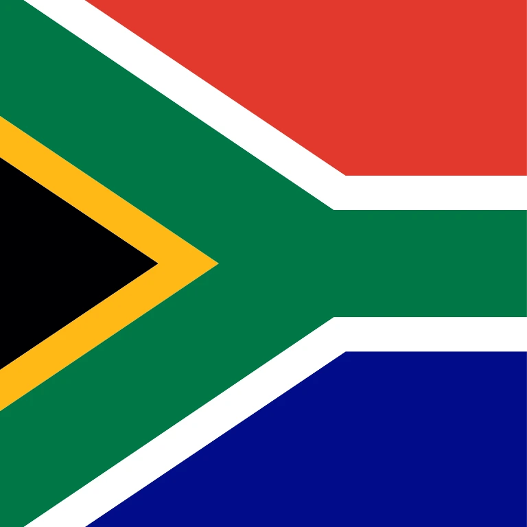 South Africa square flag icon