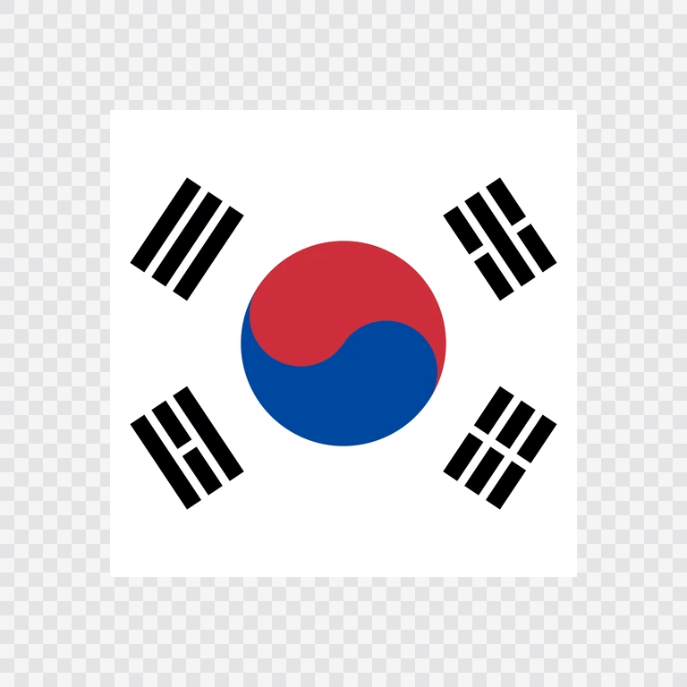 South Korea square flag icon