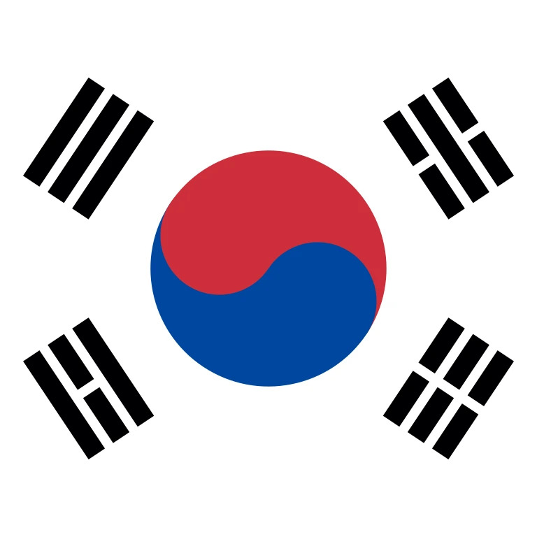 South Korea square flag icon