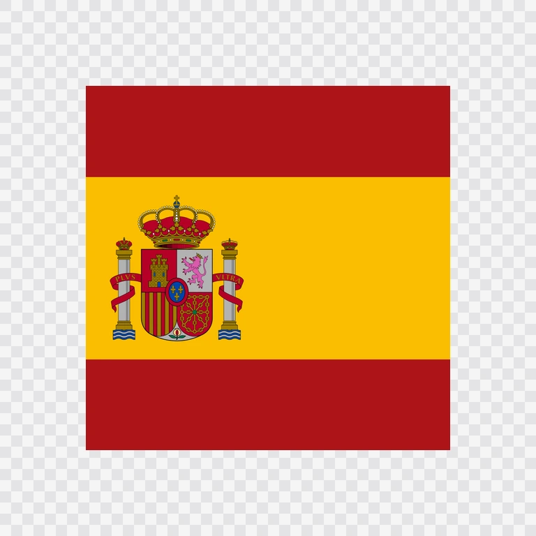 Spain square flag icon