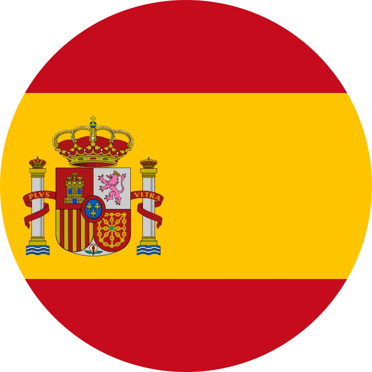 Spain circle flag icon