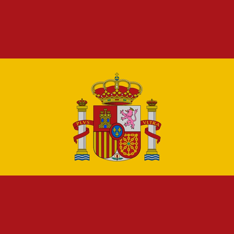 Spain square flag icon