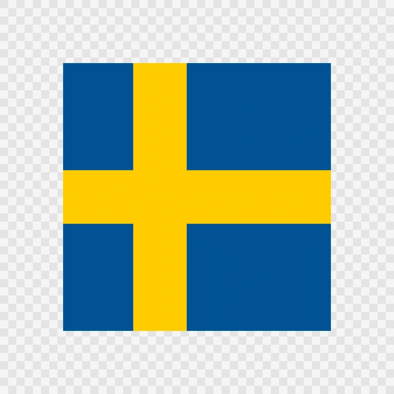 Ikon bendera Swedia kotak