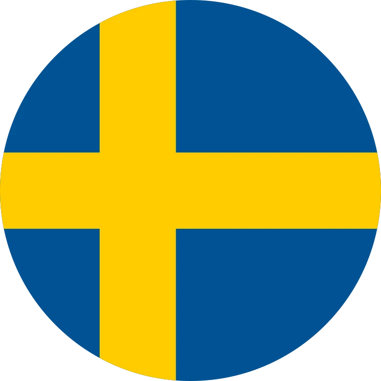 Sweden circle flag icon