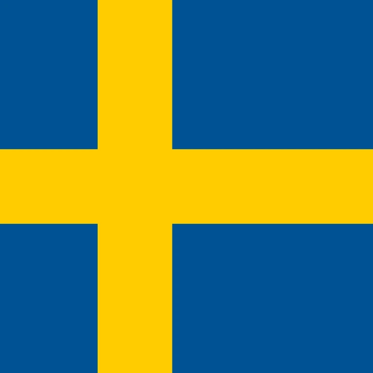 Sweden square flag icon