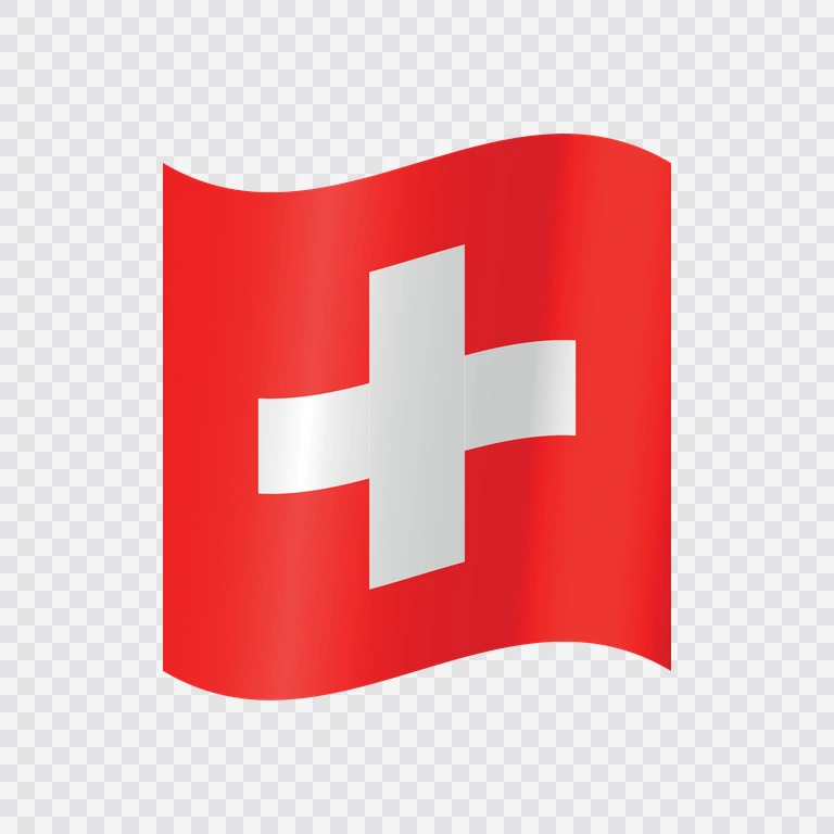 Switzerland waving flag