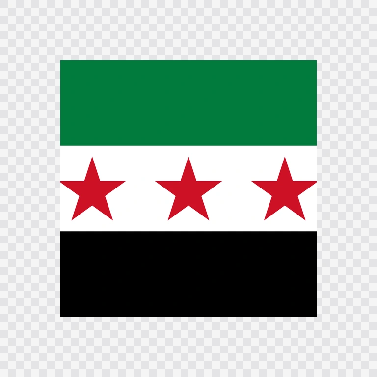 Syria square flag icon