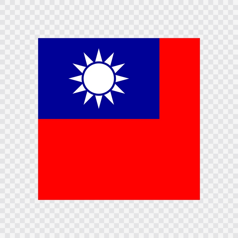 Taiwan square flag icon