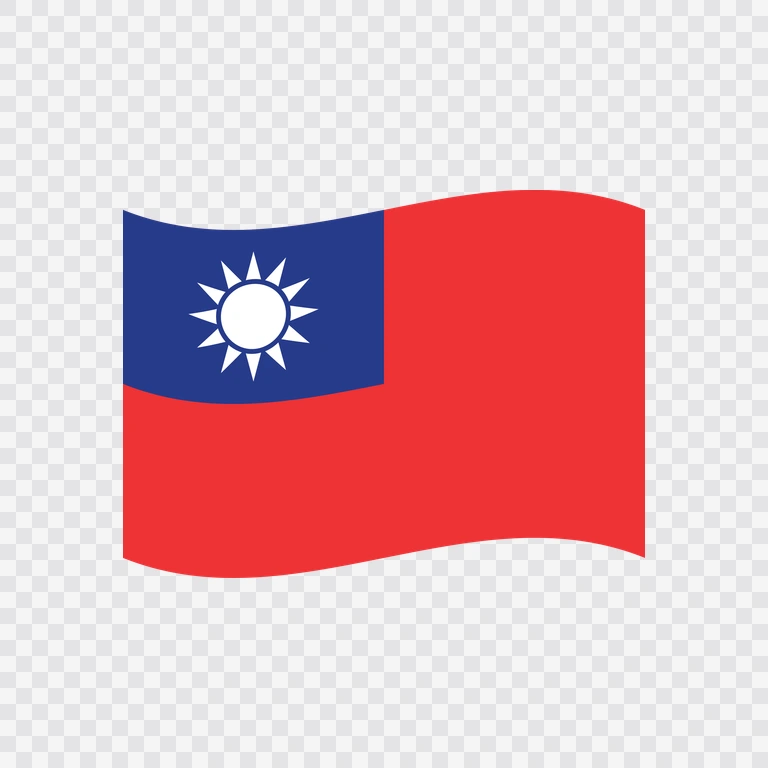 Taiwan waving flag