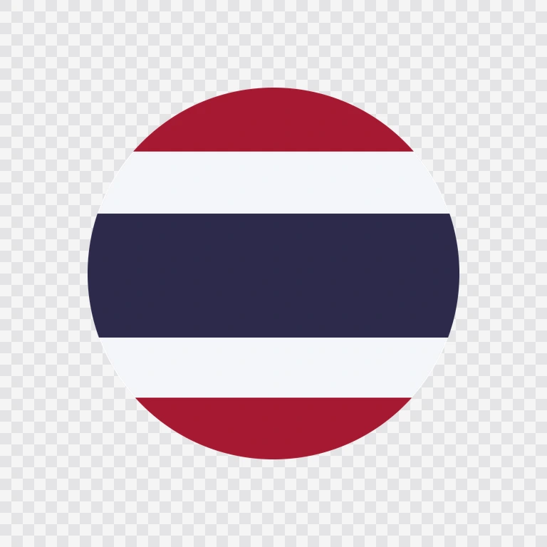 Ikon bendera Thailand lingkaran