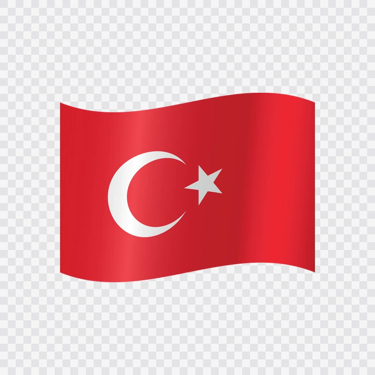 Bendera Turki berkibar