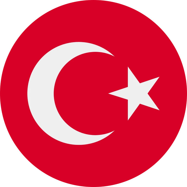 Türkiye circle flag icon