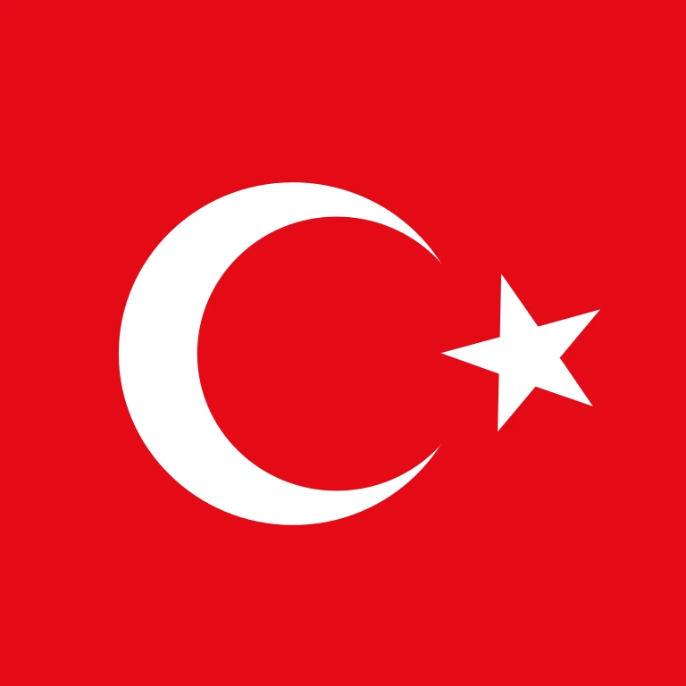 Türkiye square flag icon