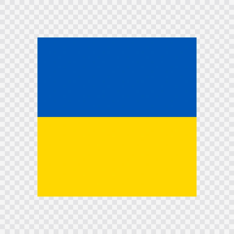 Ukraine square flag icon