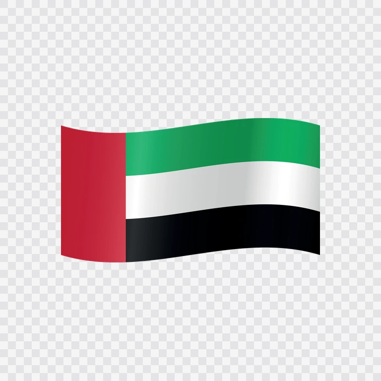 United Arab Emirates waving flag