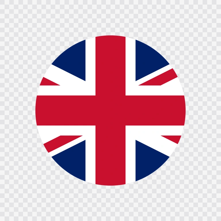 Ikon bendera Britania Raya (UK) lingkaran