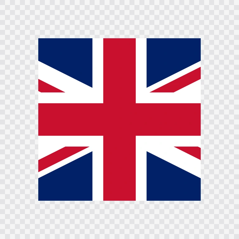 Ikon bendera Britania Raya (UK) kotak