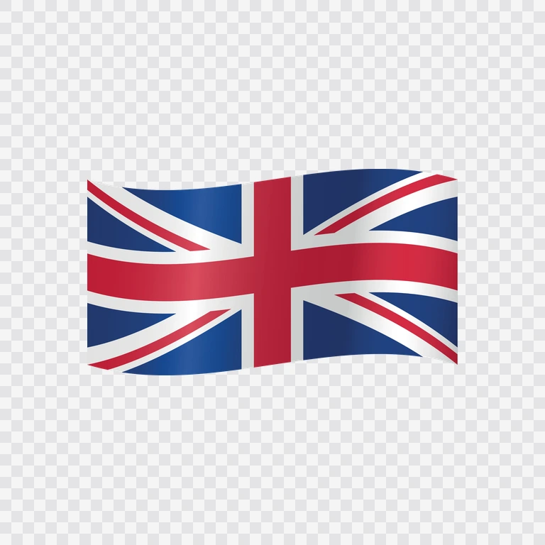 Bendera Britania Raya (UK) berkibar