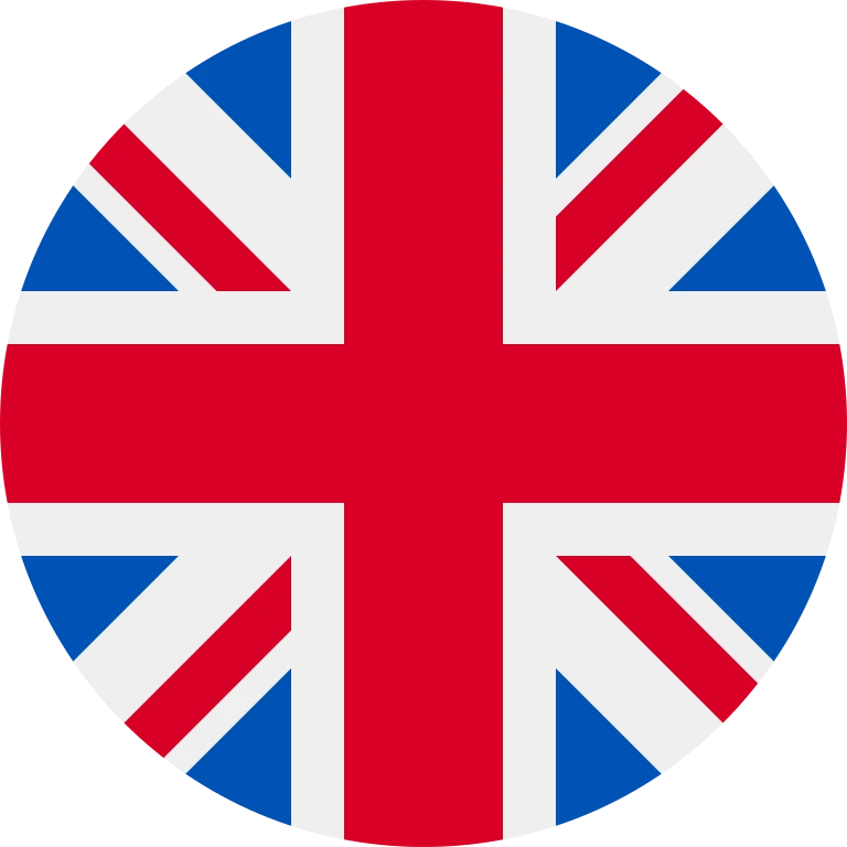 United Kingdom circle flag icon