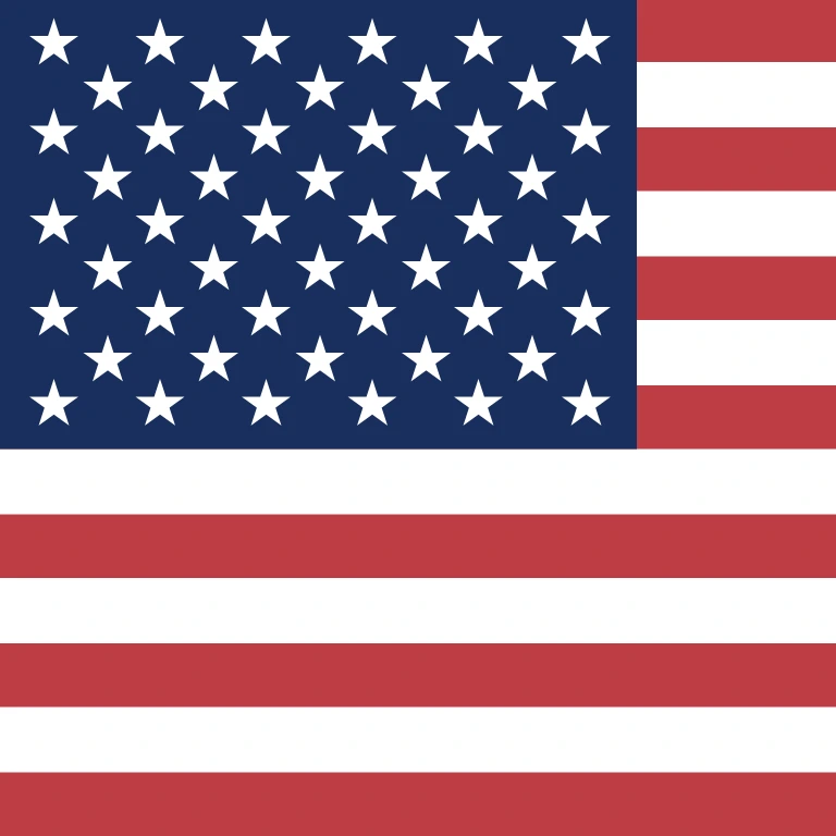 Ikon bendera Amerika Serikat kotak