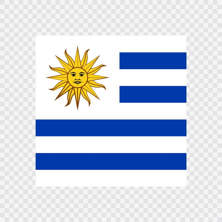 Uruguay square flag icon