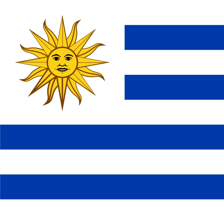 Uruguay square flag icon