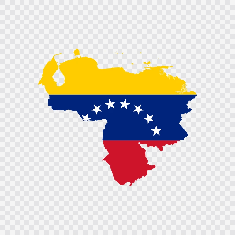 Venezuela flag map