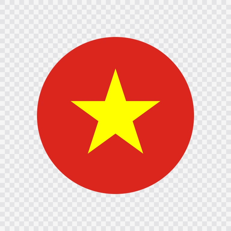 Vietnam circle flag icon