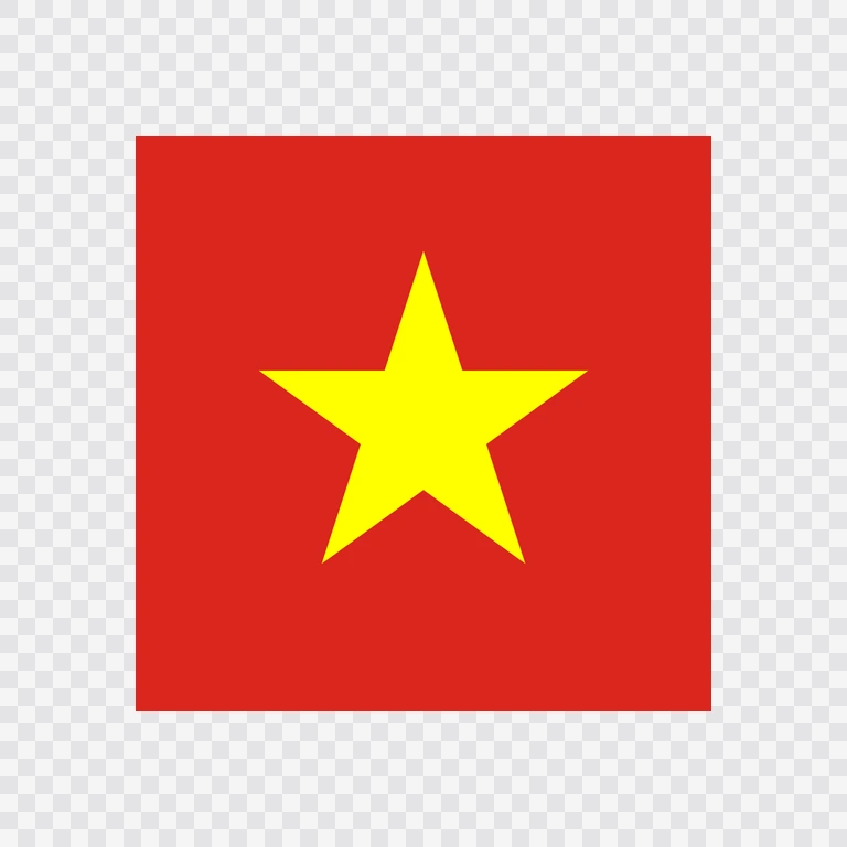 Vietnam square flag icon