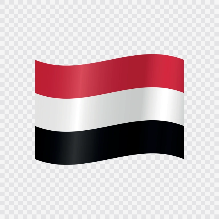 Yemen waving flag
