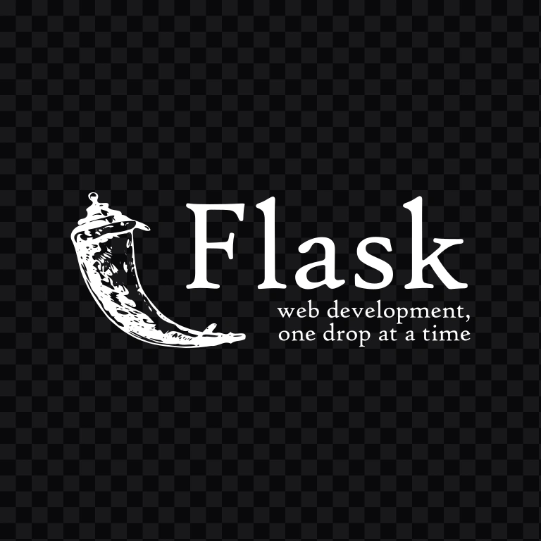 Flask white logo SVG