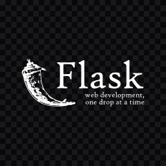 Flask white logo SVG