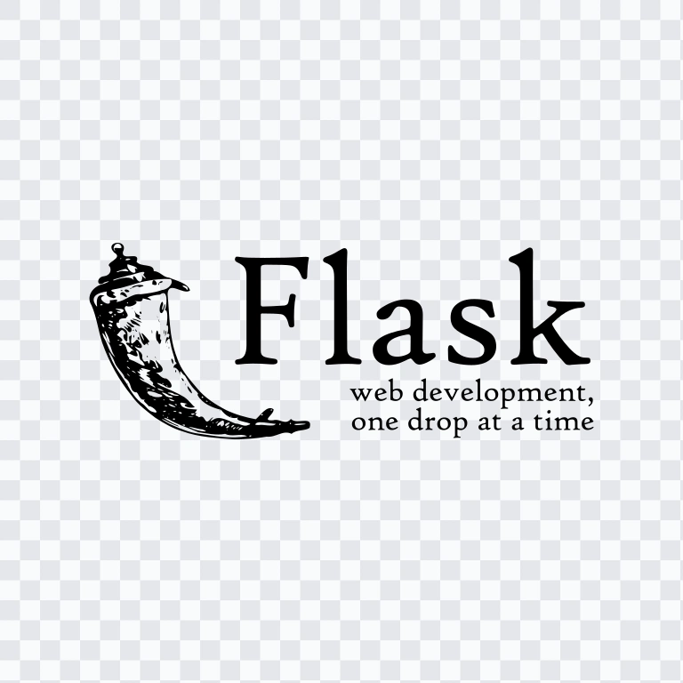 Flask black logo SVG