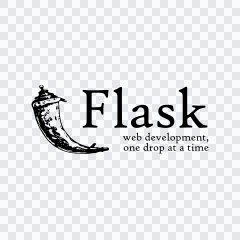 Flask black logo SVG