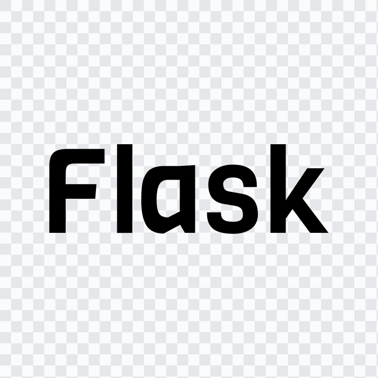 Flask black wordmark SVG