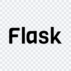 Flask black wordmark SVG