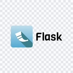 Flask colored logo SVG