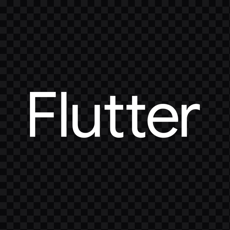 Flutter white wordmark PNG