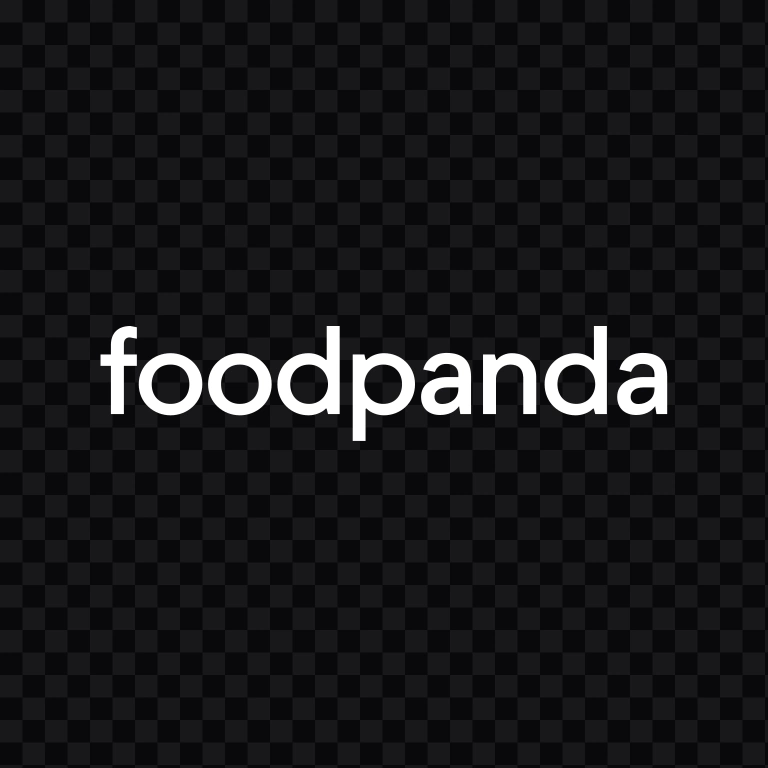 foodpanda white wordmark SVG