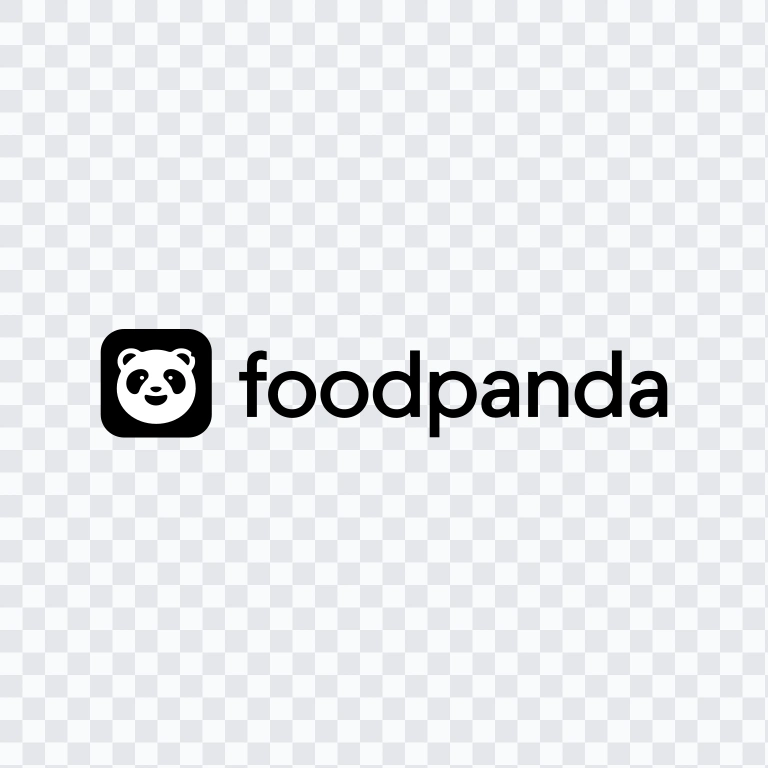 foodpanda black logo SVG