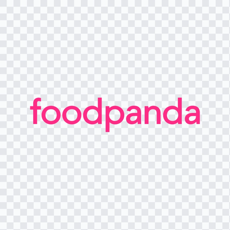 foodpanda colored wordmark SVG