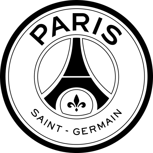 Paris Saint-Germain (PSG) Black logo