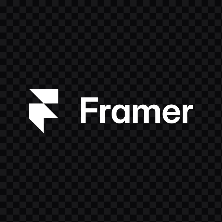 logo Framer putih SVG