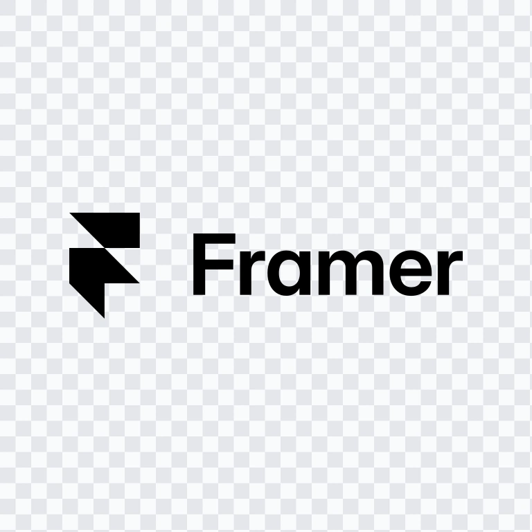 logo Framer hitam SVG