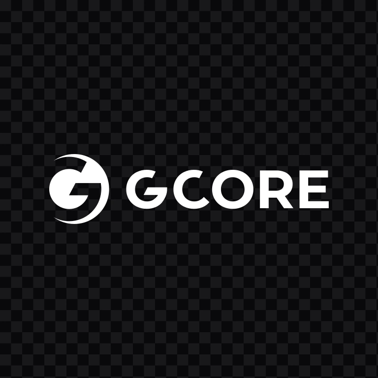 Gcore white logo SVG