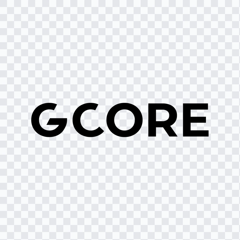 Gcore black wordmark SVG