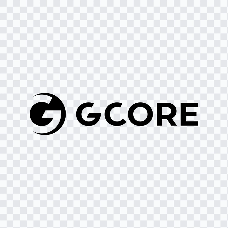Gcore black logo SVG