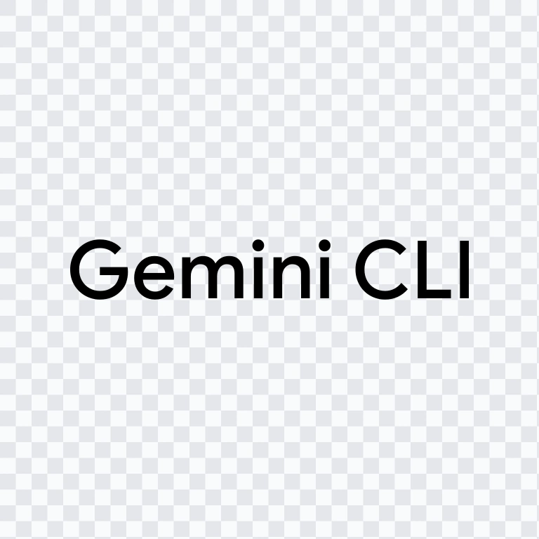 Gemini CLI black wordmark SVG